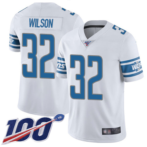 Detroit Lions Limited White Men Tavon Wilson Road Jersey NFL Football #32 100th Season Vapor Untouchable->youth nfl jersey->Youth Jersey